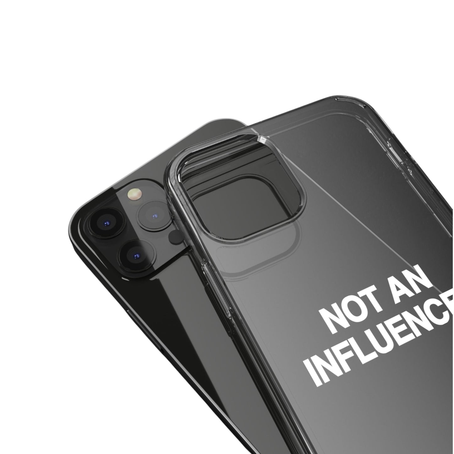 Not An Influencer Clear Phone Case