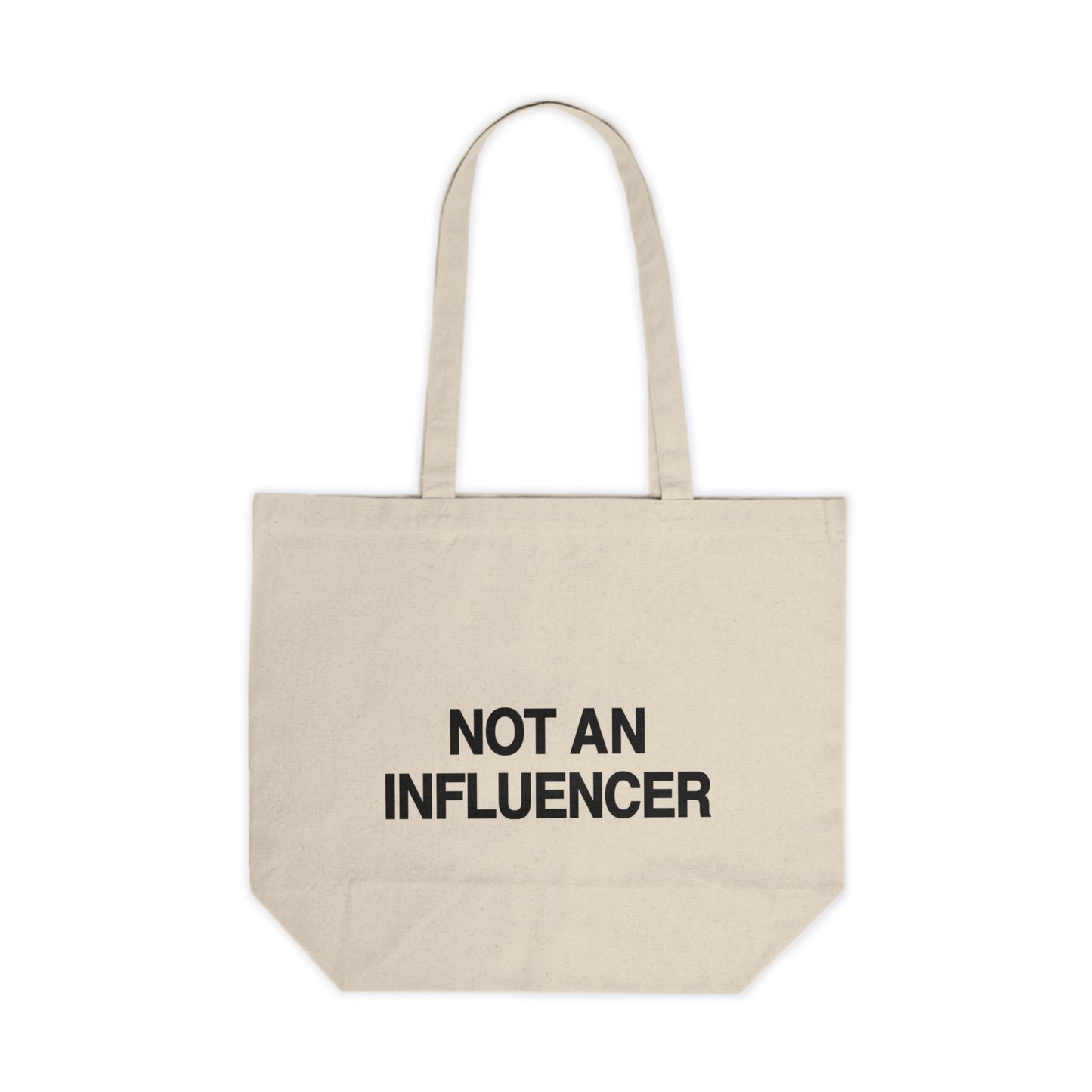 Not An Influencer Canvas Tote Bag