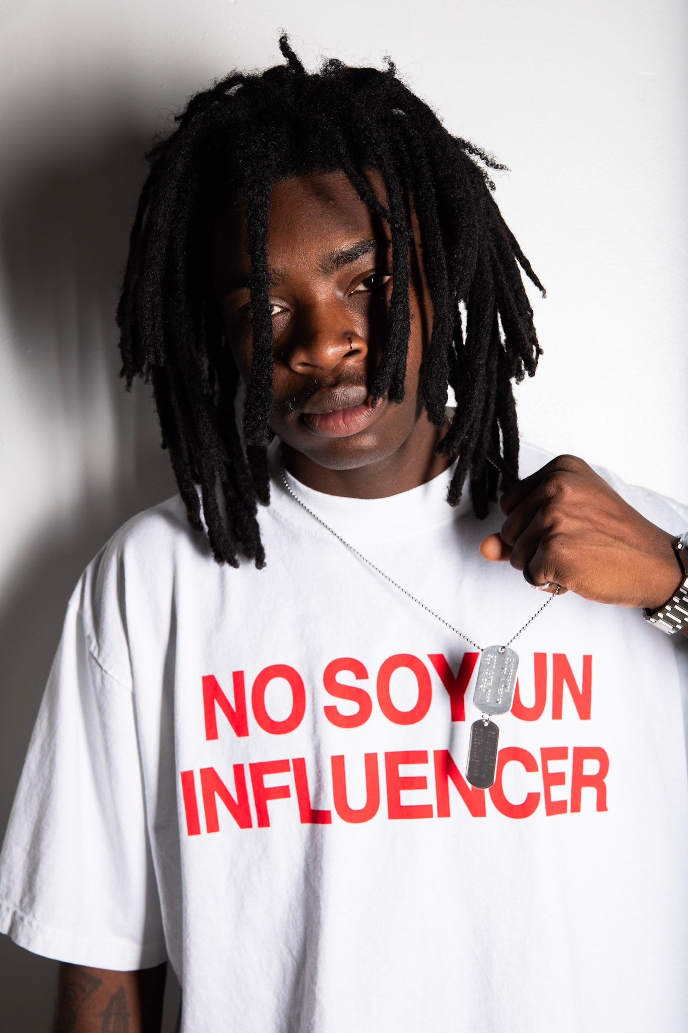 No Soy Un Influencer Camisa Blanca