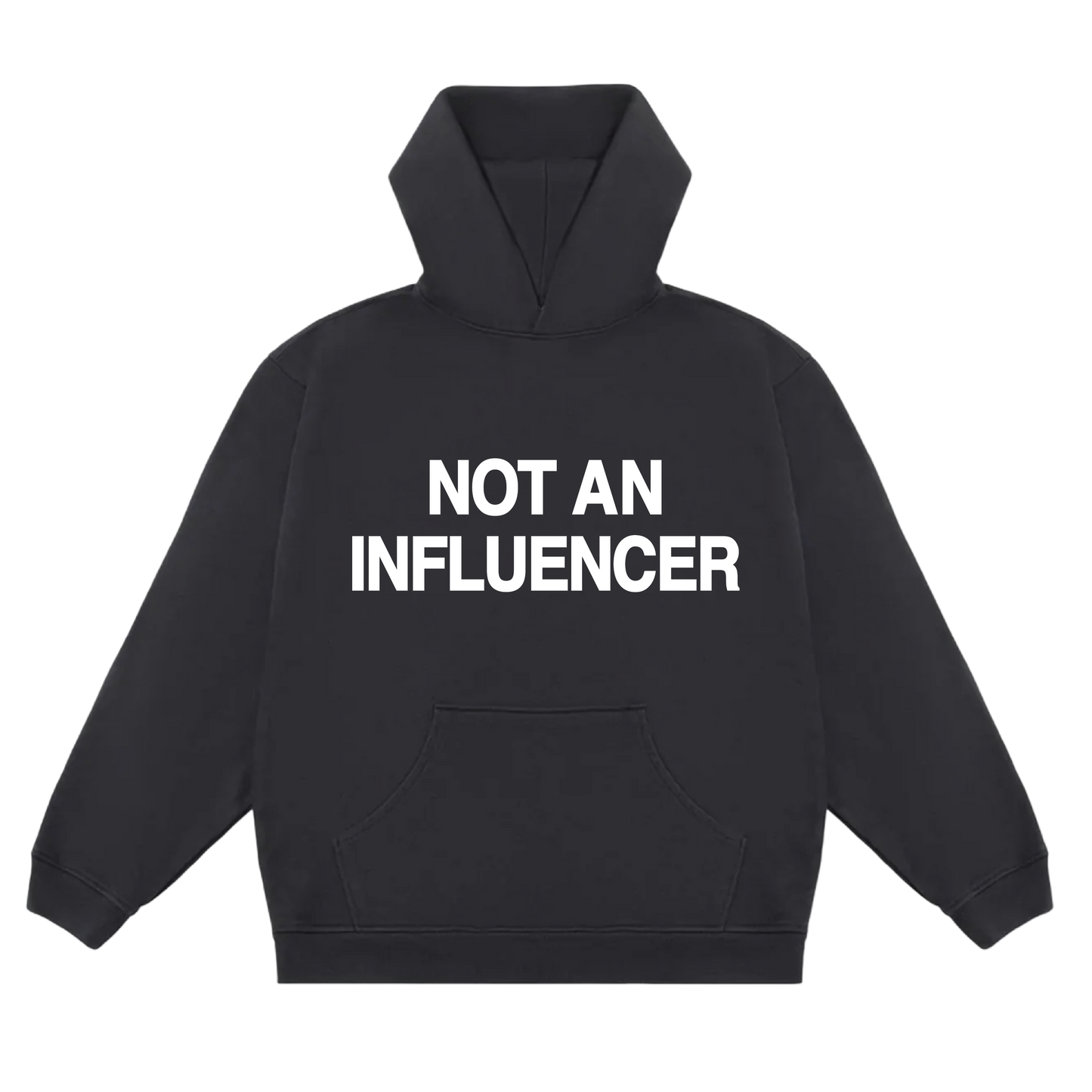 Not An Influencer Trademark Hoodie - Black