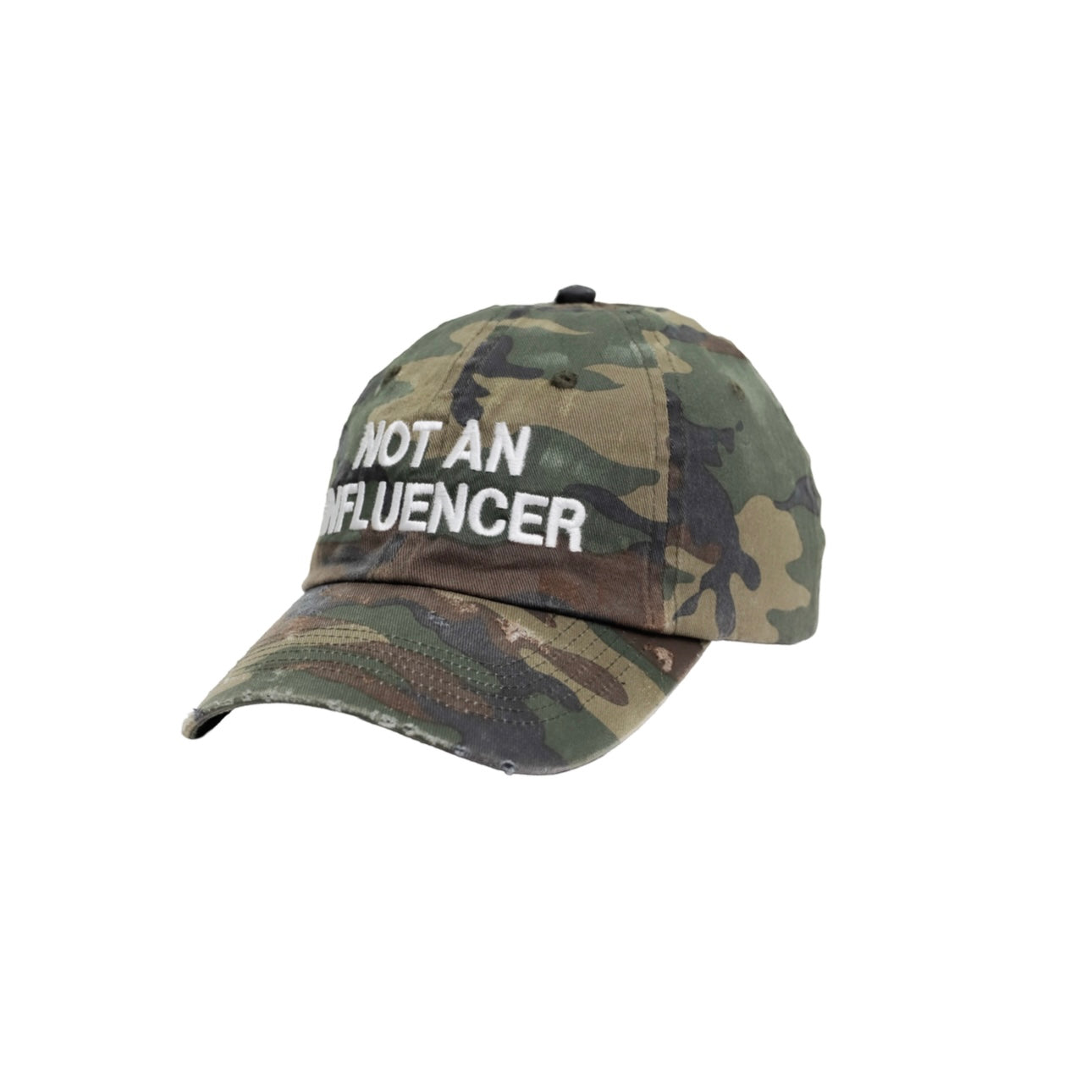 Distressed Dad Hat - Camo