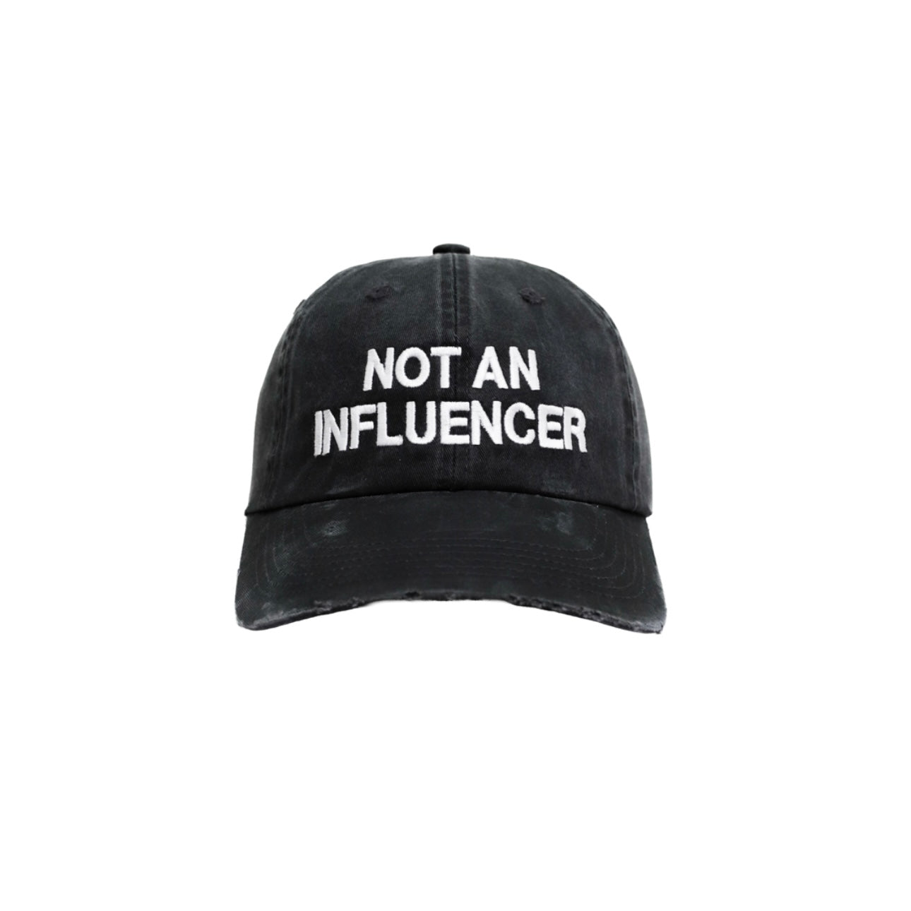 Distressed Dad Hat - Black