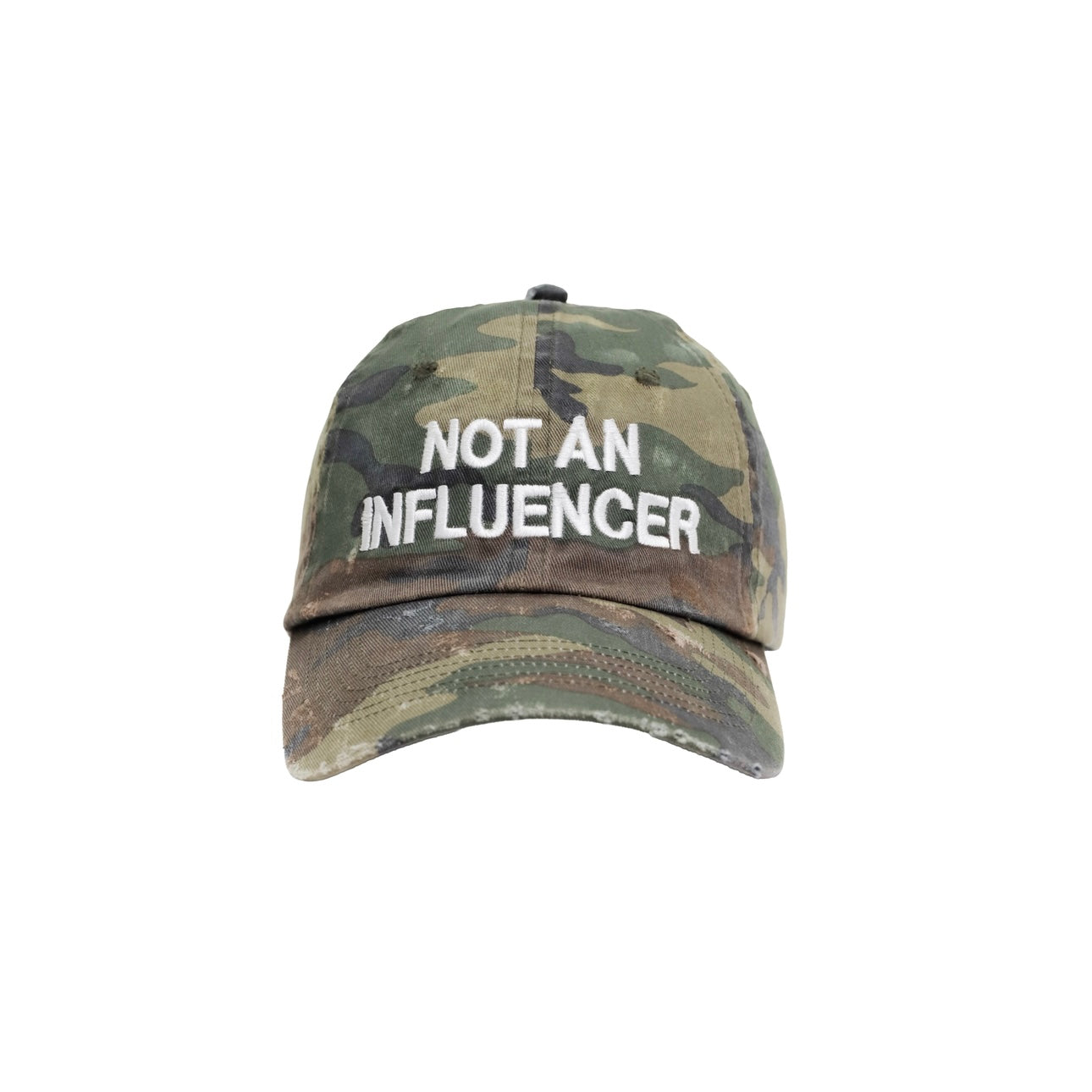 Distressed Dad Hat - Camo