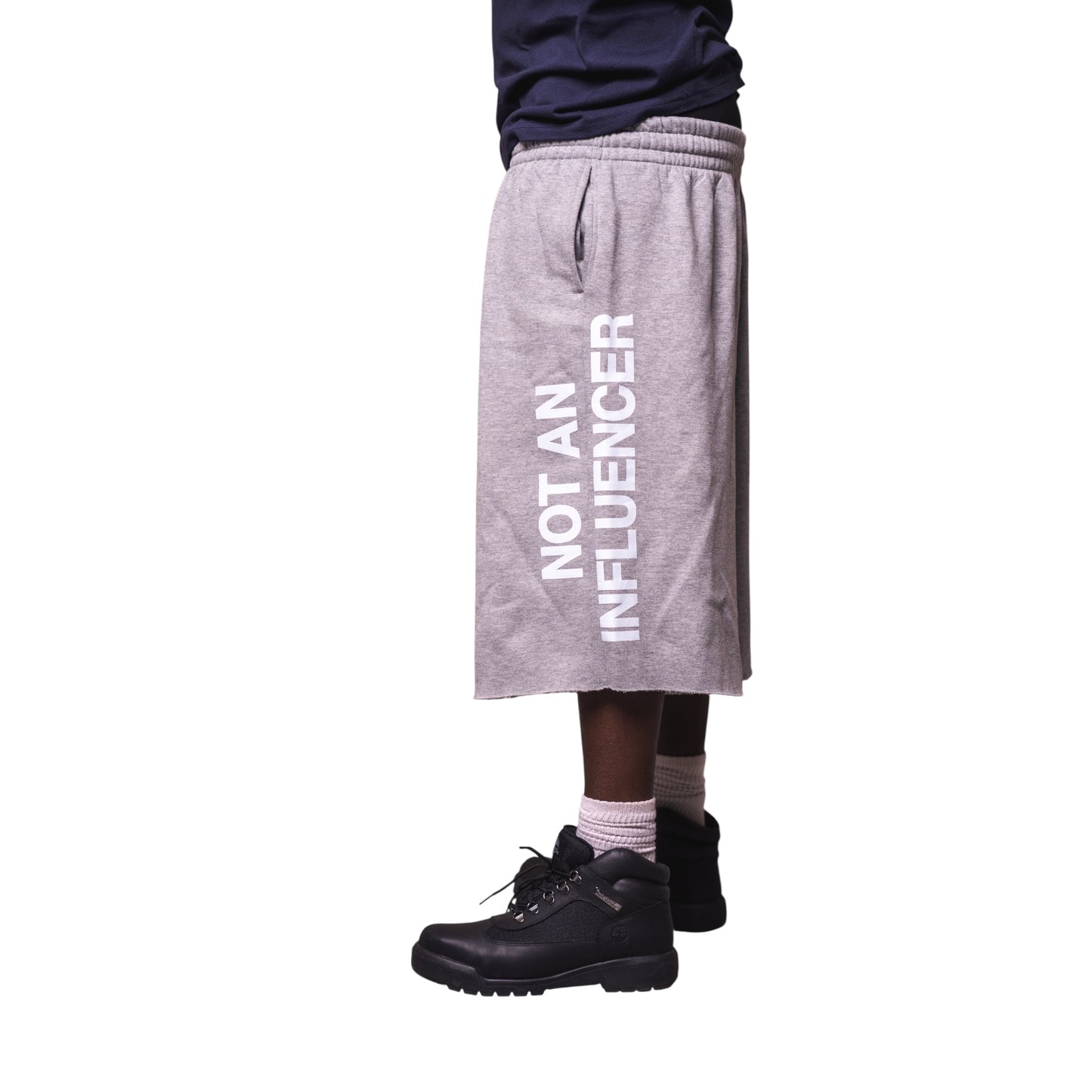 Baggy Sweat Shorts - Heather Grey