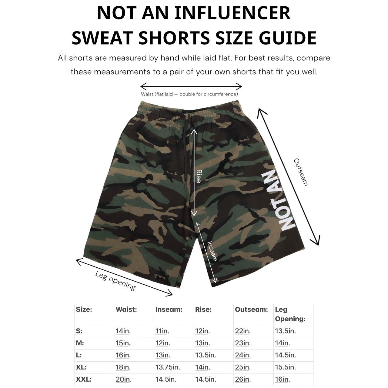 Baggy Sweat Shorts - Camo