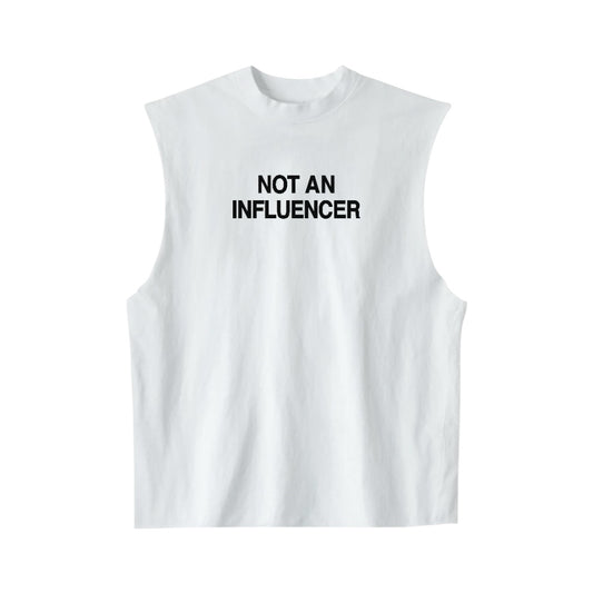 Sleeveless Tee - White