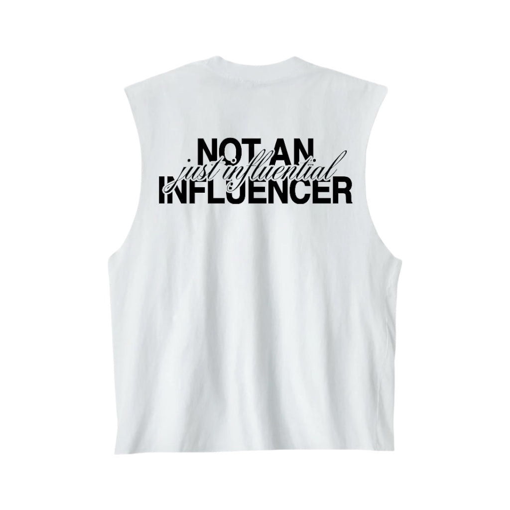 Sleeveless Tee - White