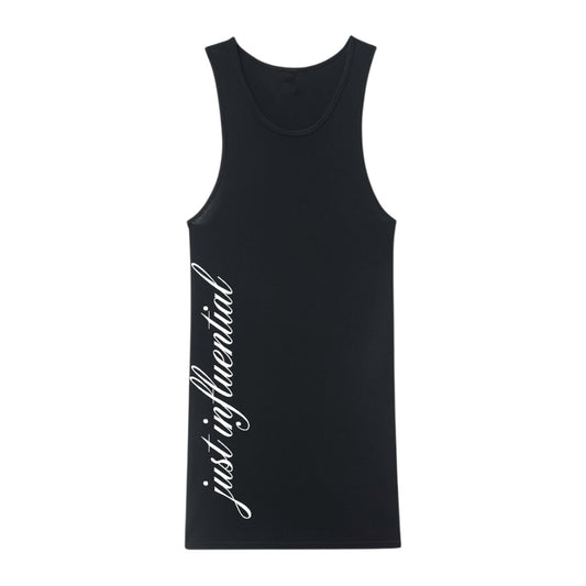 Ribbed Tank Top - Black
