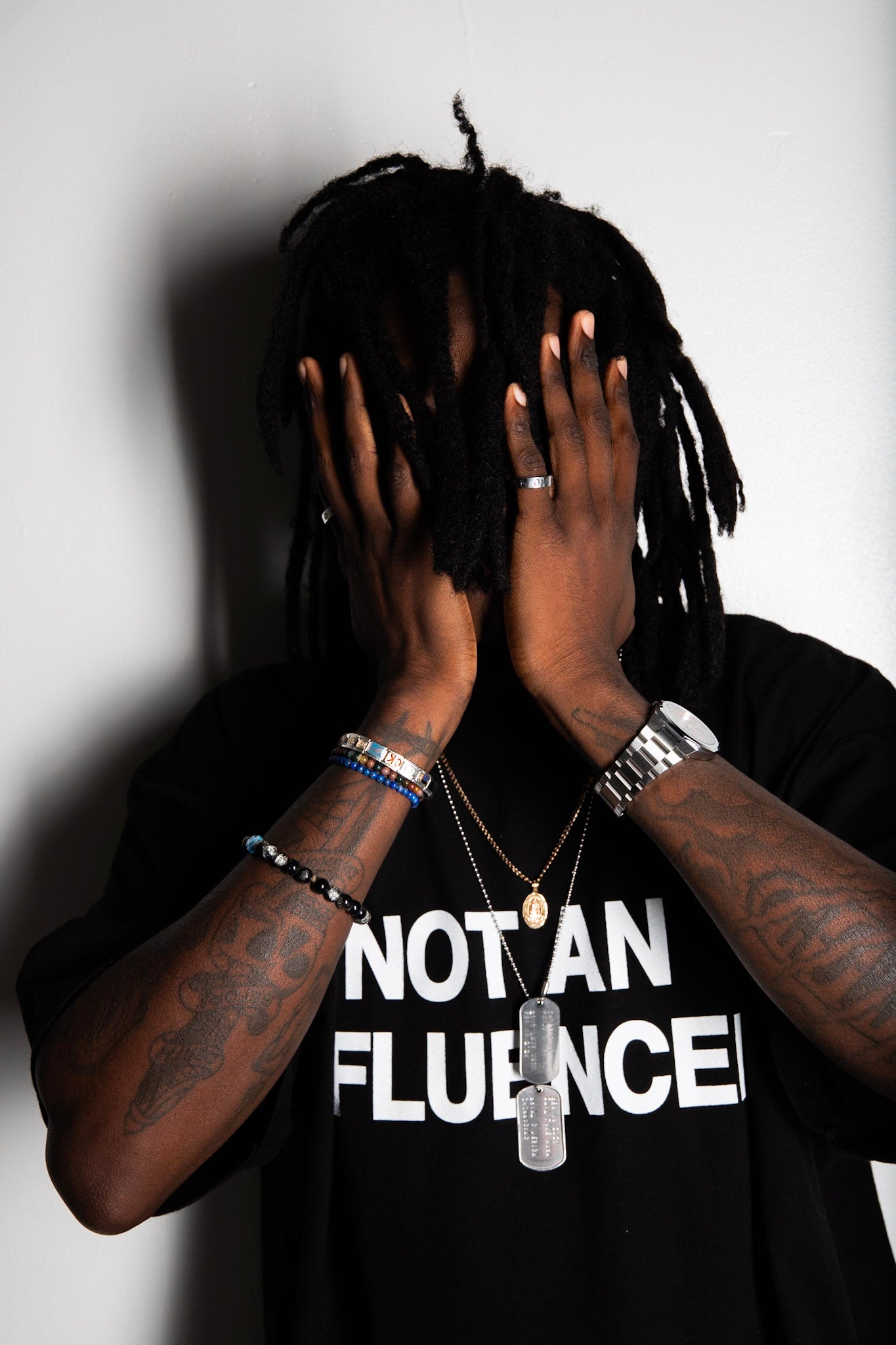 Not An Influencer OG Black Tee