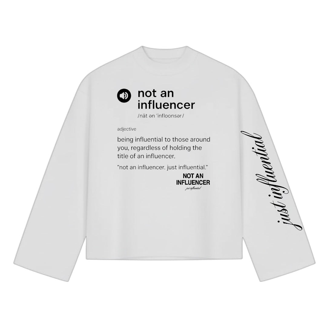 Definition White Long Sleeve Tee