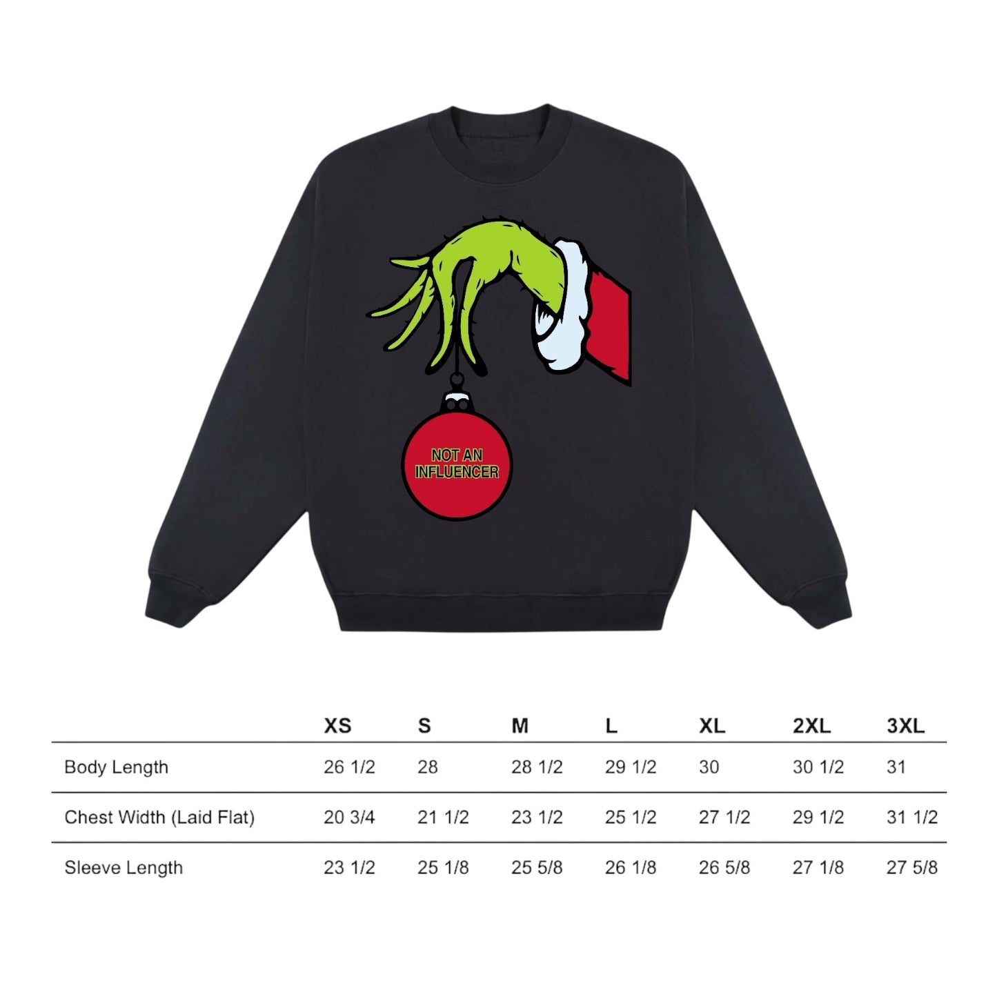 Not An Influencer Christmas Sweatshirt