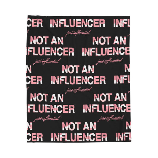 Pink Camo Logo Plush Blanket