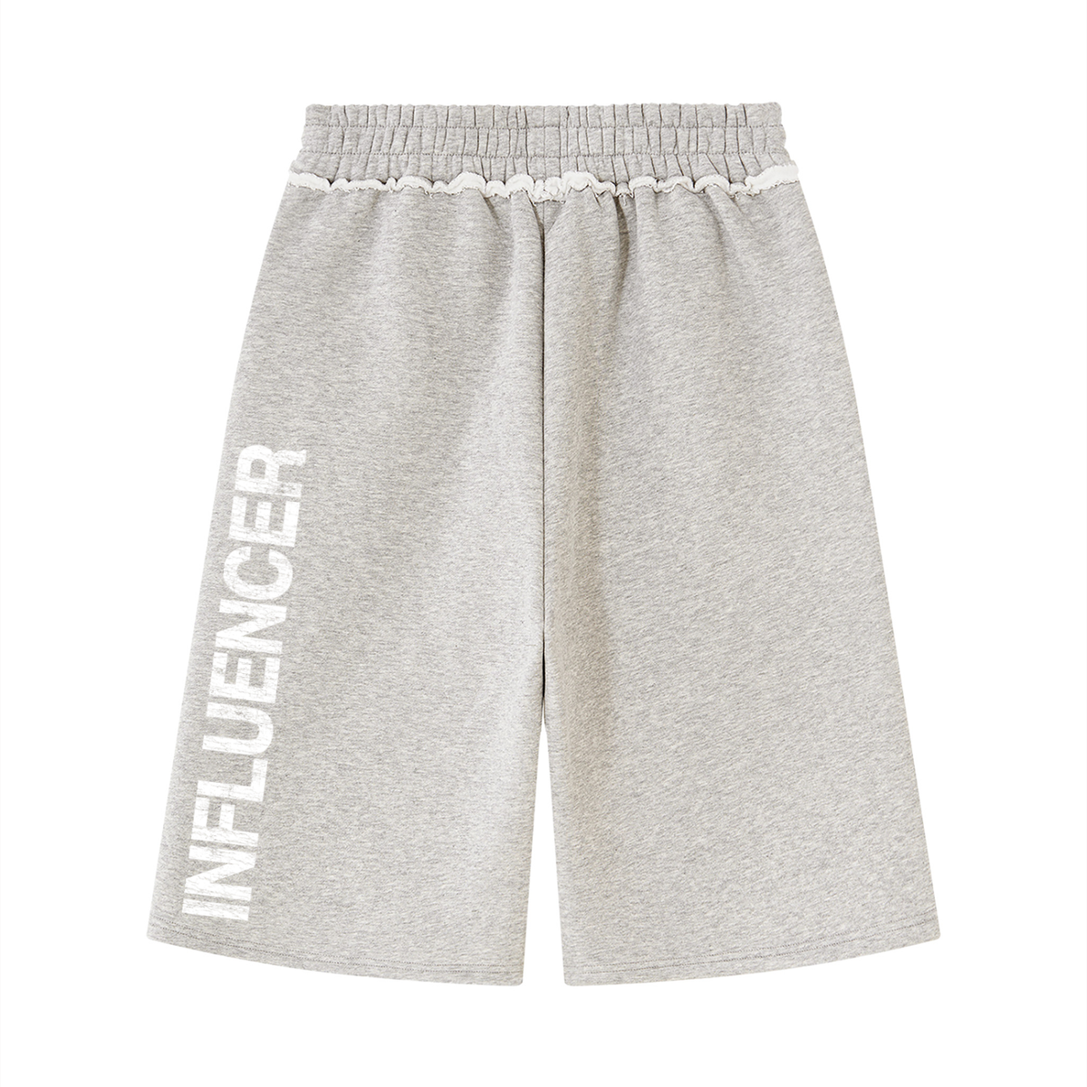 Raw Edge Heather Grey Sweat Shorts