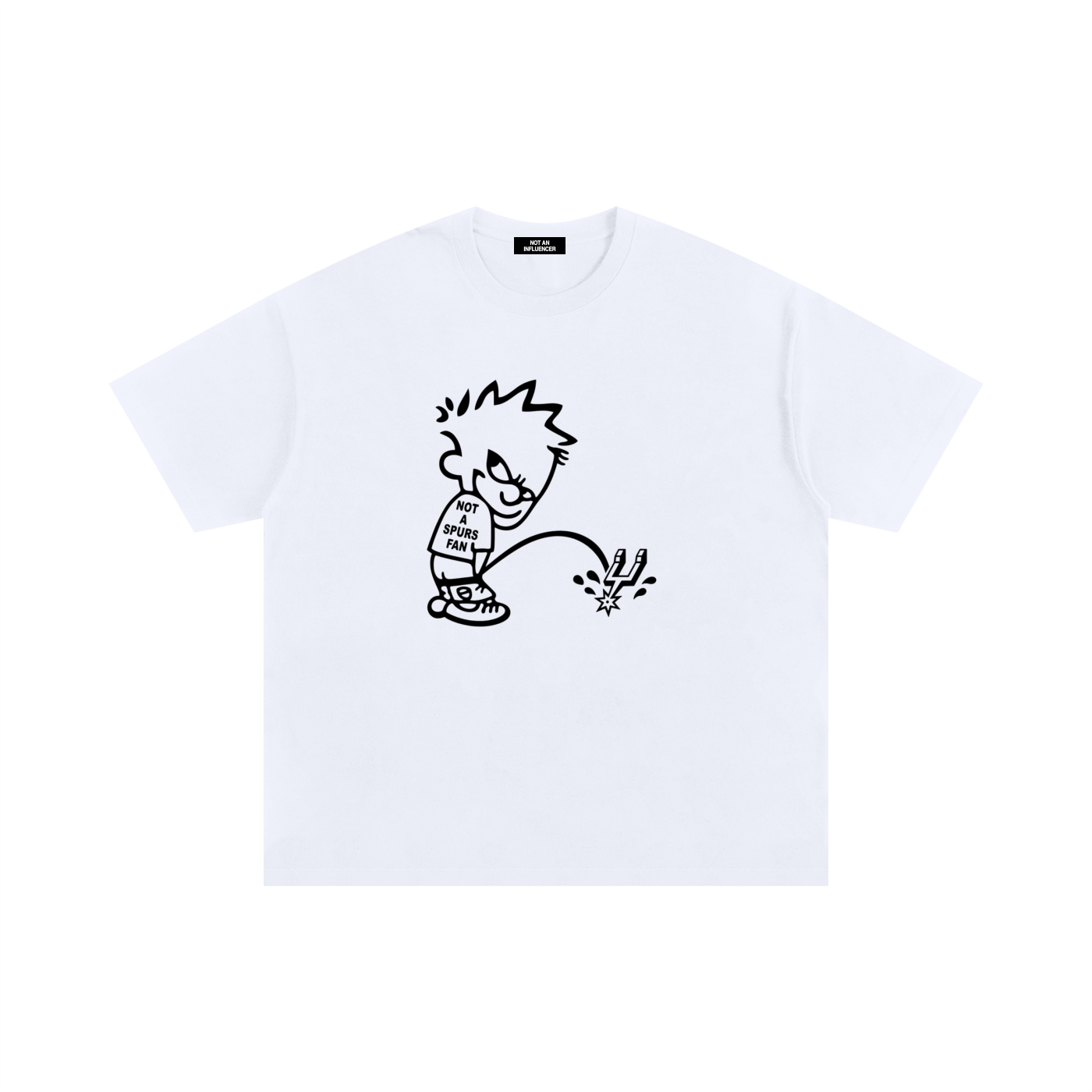 Not A Spurs Fan White Tee