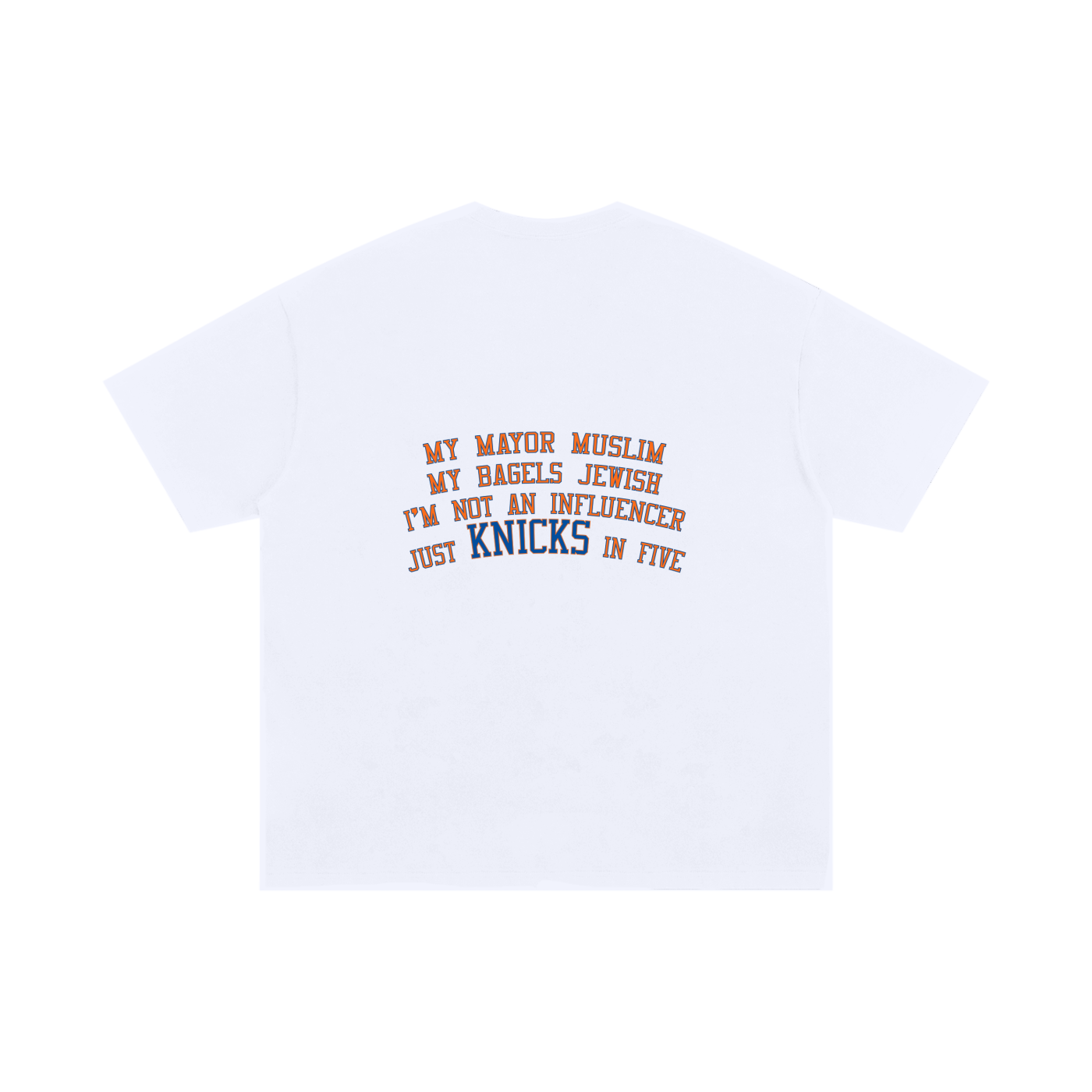 Knicks In Five White Tee