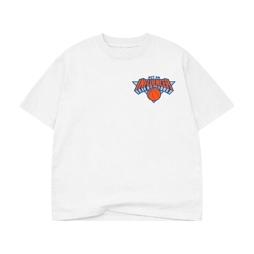 Knicks in Five White Tee
