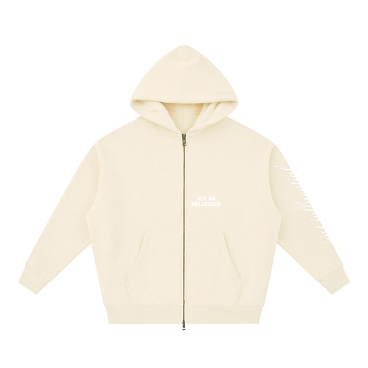Trademark Cream Zip Up Hoodie