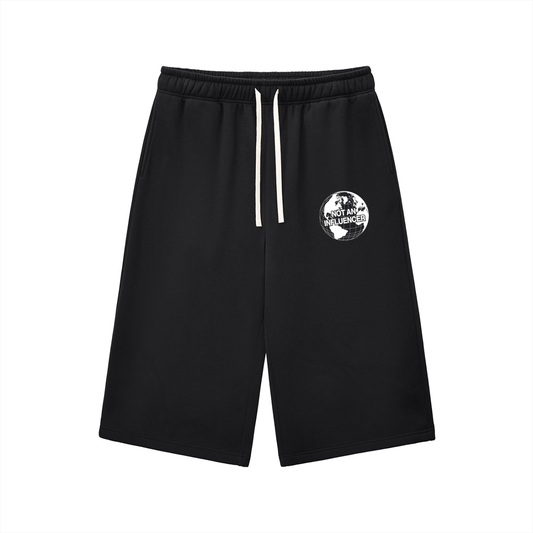 Black Worldwide Three-Quarter Sweats