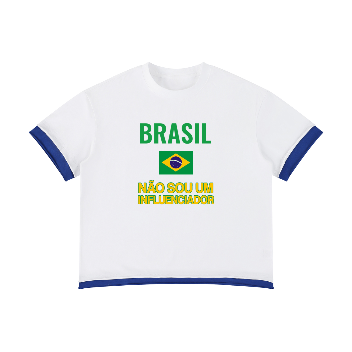Brasil Boxy Color Block T-Shirt