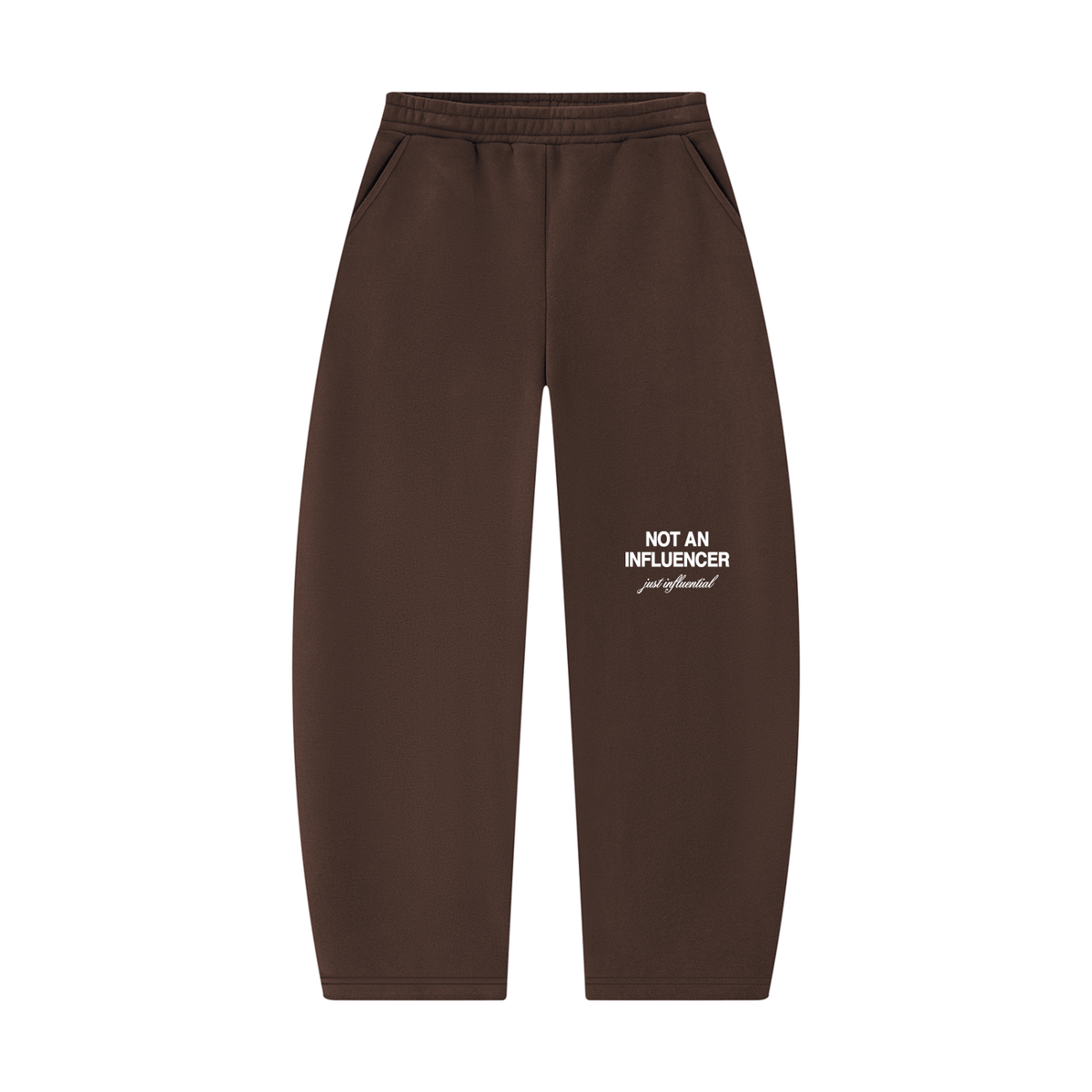 Trademark Brown Barrel Leg Sweatpants