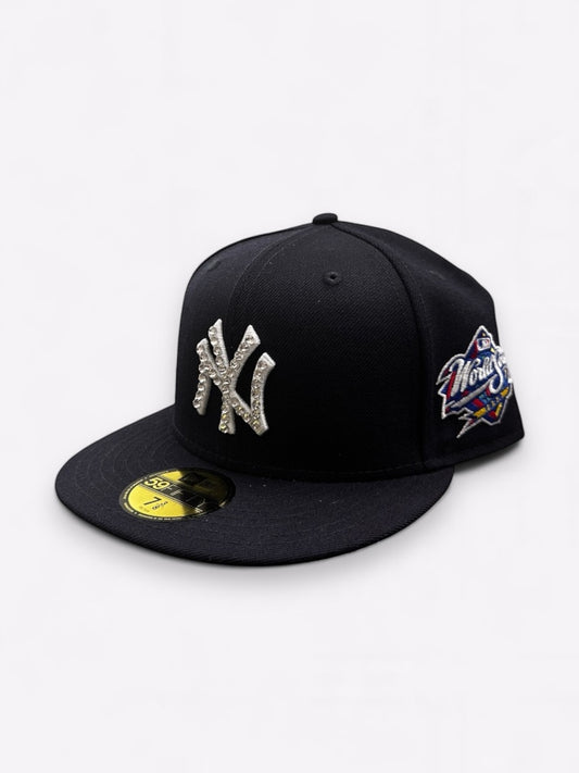 Navy Yankees World Series Fitted Hat