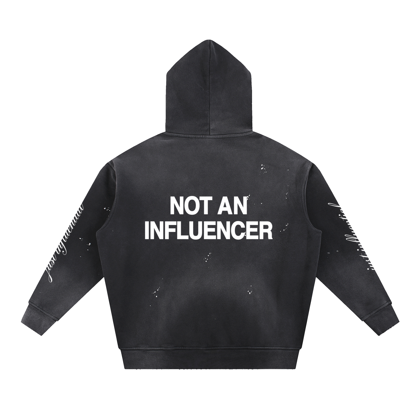 Vintage Washed Paint Splatter Hoodie
