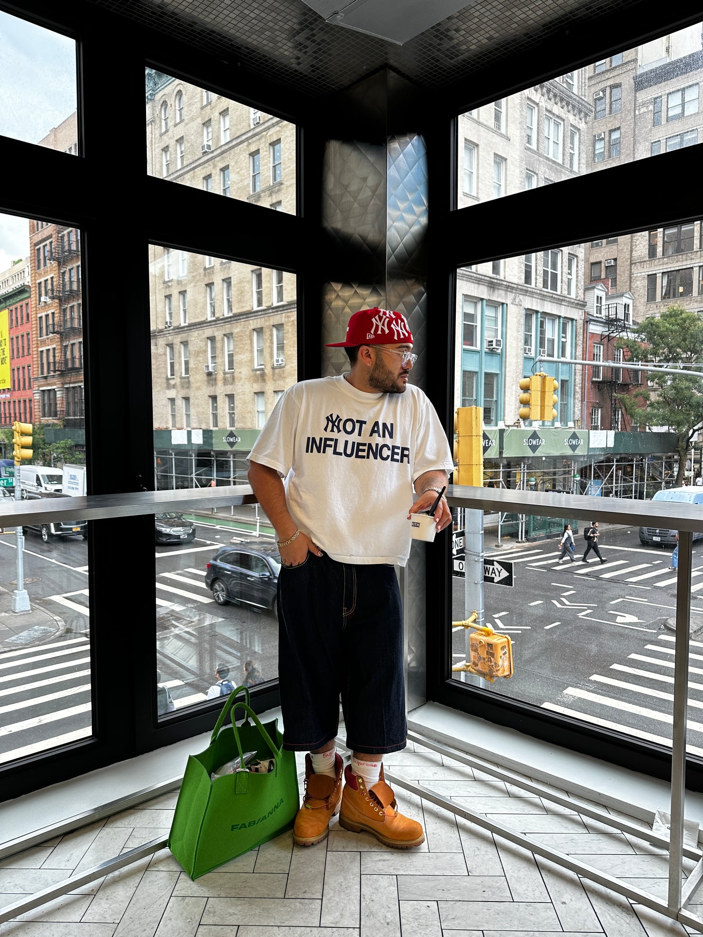 NY Yankees White Tee