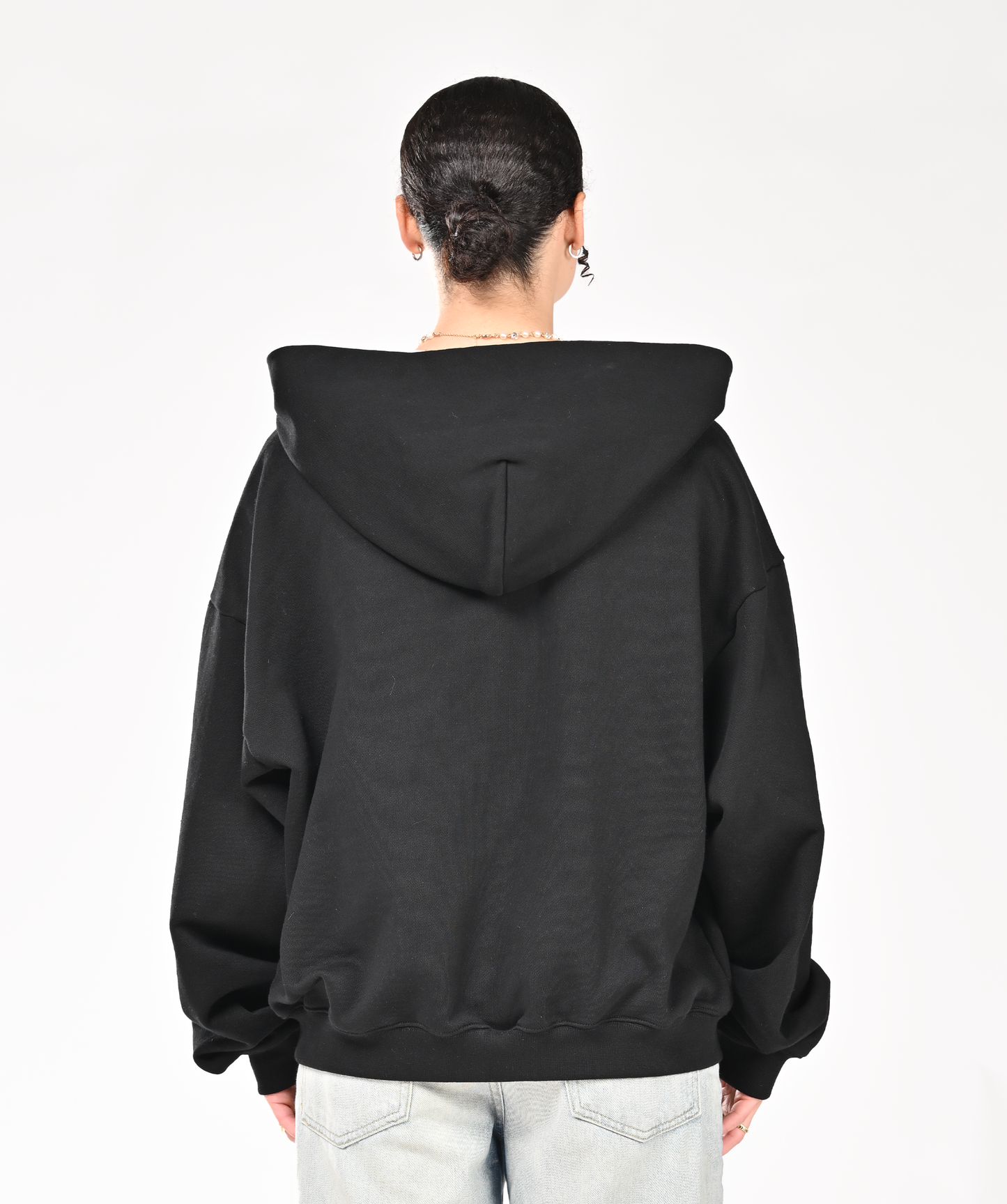 Black Zip-Up Hoodie