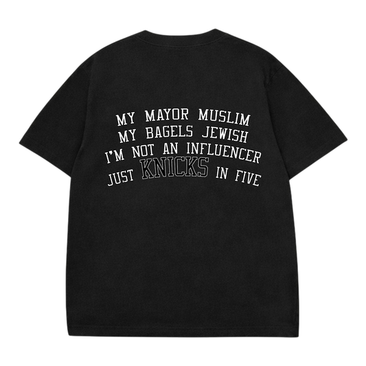 Knicks in Five Black Tee