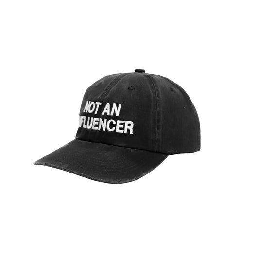 Distressed Dad Hat - Black