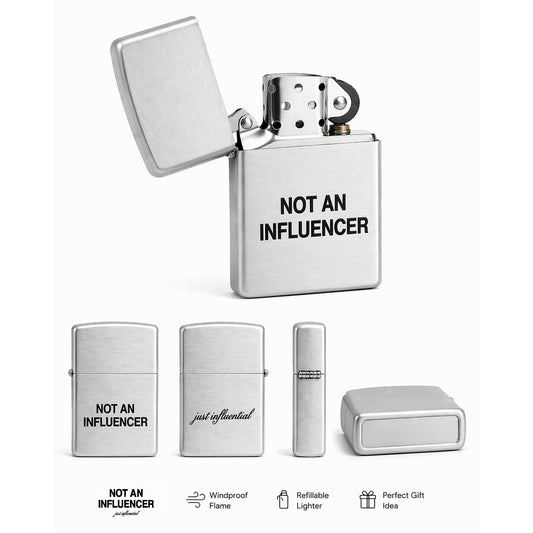 Silver Refillable Metal Lighter