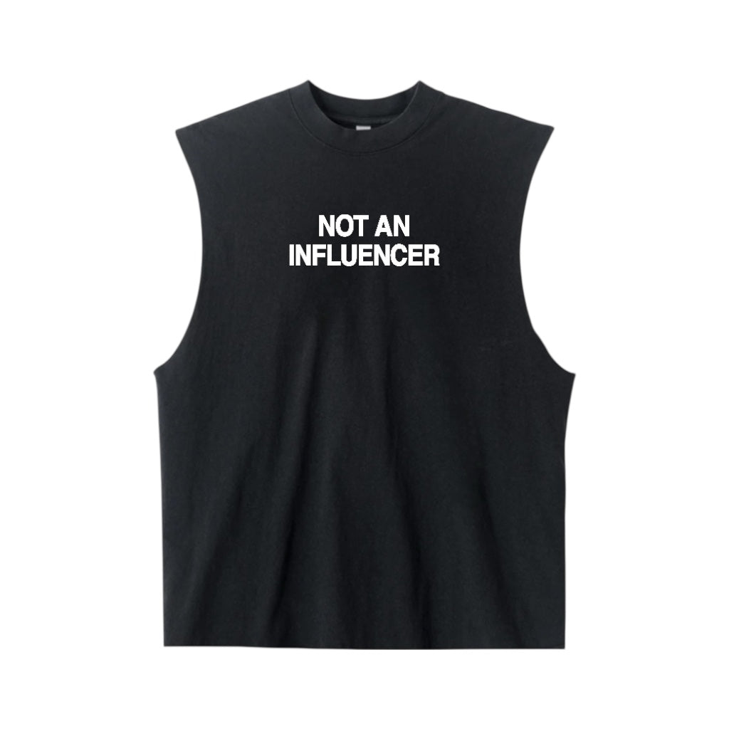 Sleeveless Tee - Black