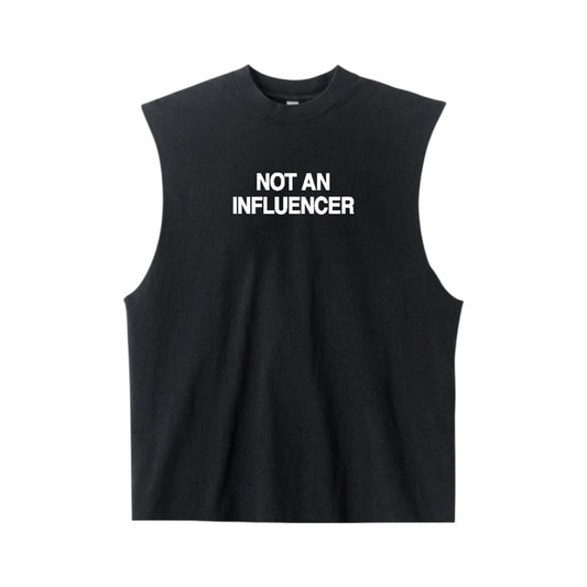 Sleeveless Tee - Black