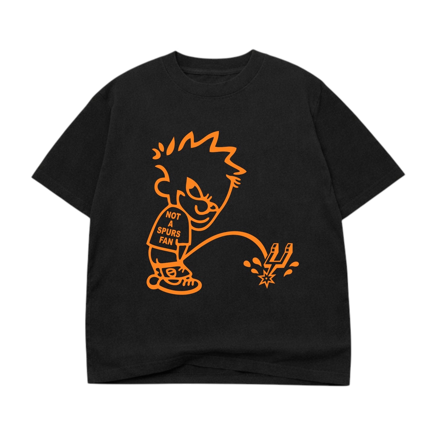 Not A Spurs Fan Black Tee