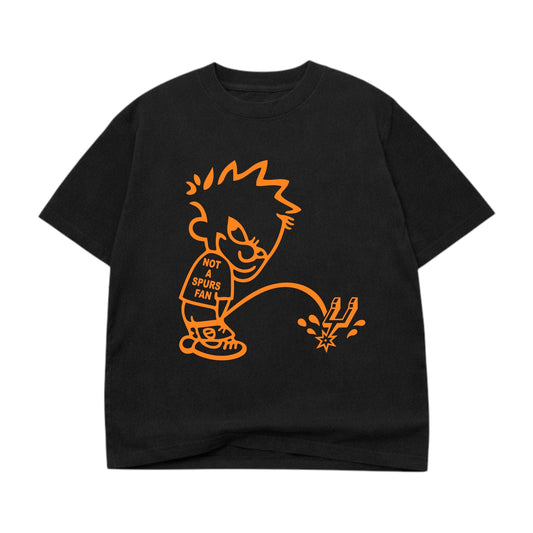 Not A Spurs Fan Black Tee