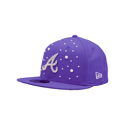 Purple Atlanta Braves Fitted Hat
