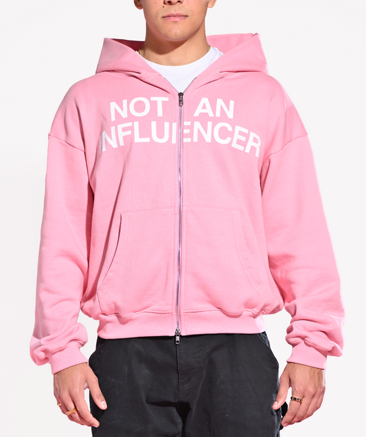 Pink Zip-Up Hoodie