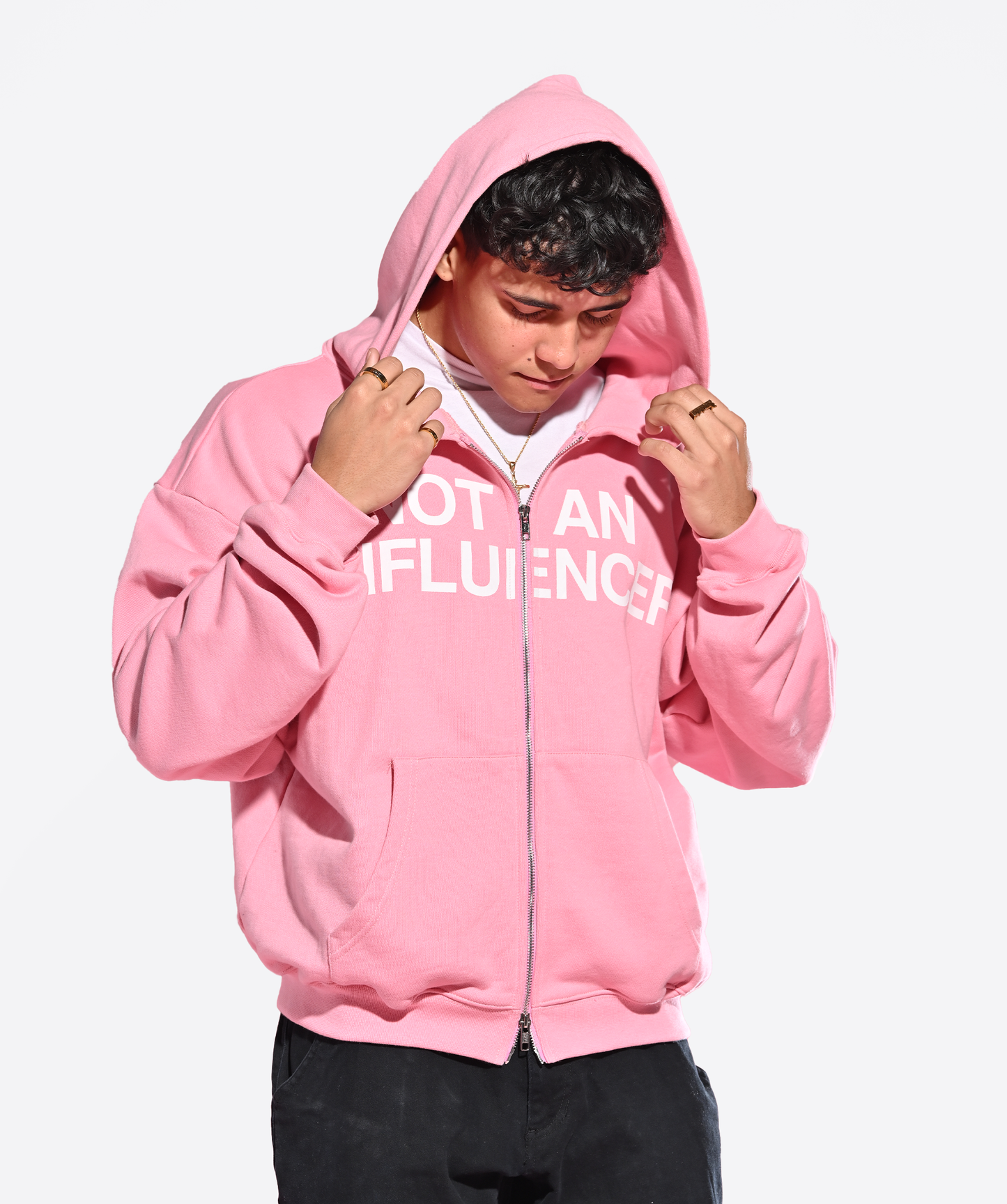 Pink Zip-Up Hoodie