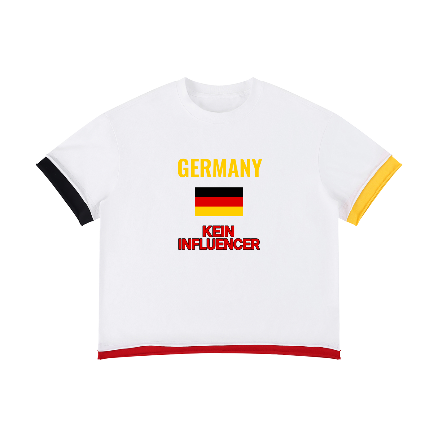 Gemany Boxy Color Block T-Shirt
