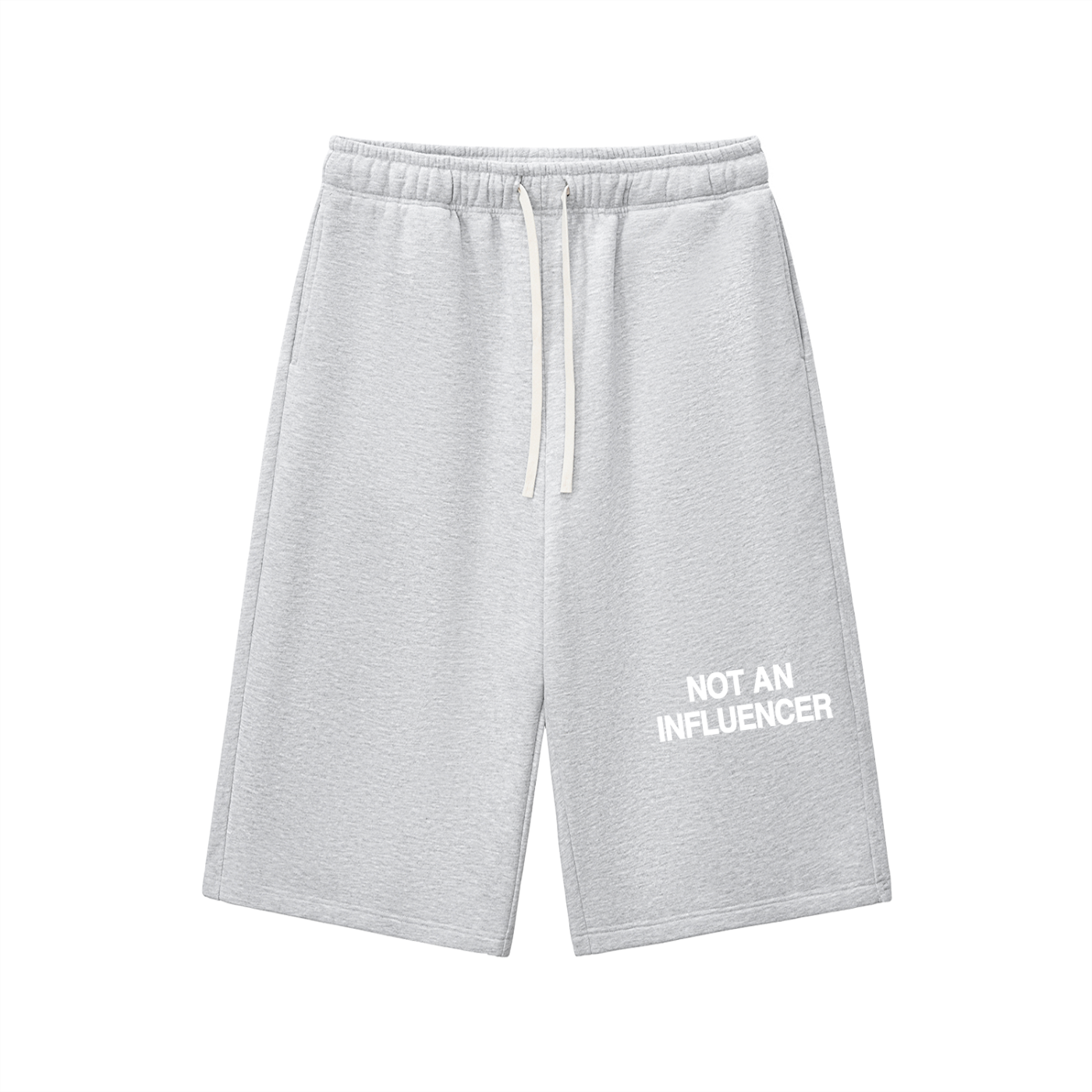 Relaxed Drawstring Three-quarter Sweatpants