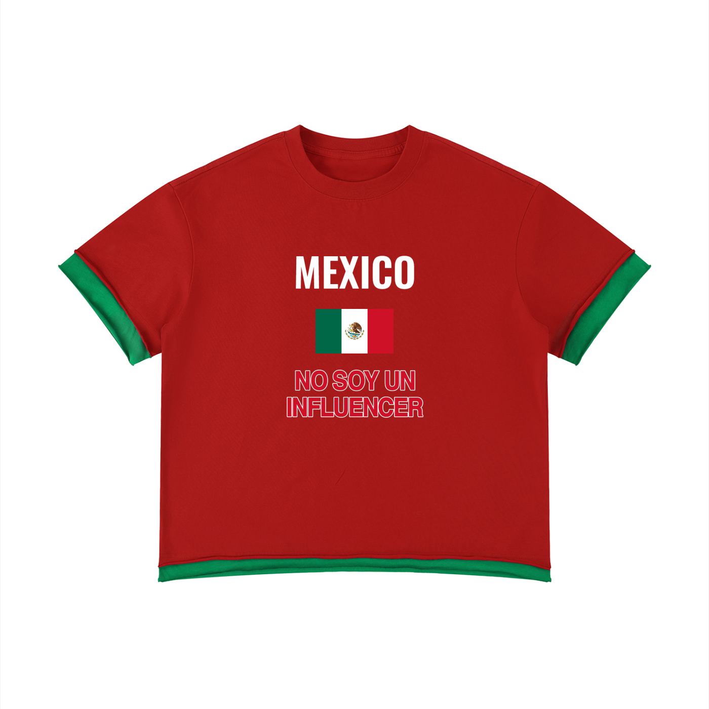 Mexico Boxy Color Block T-Shirt