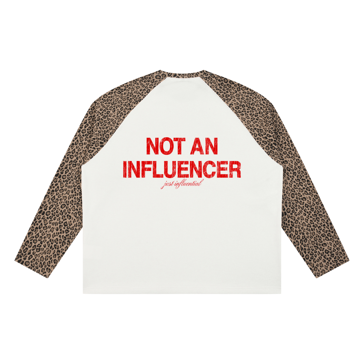 Leopard and Red Raglan Long Sleeve Thermal