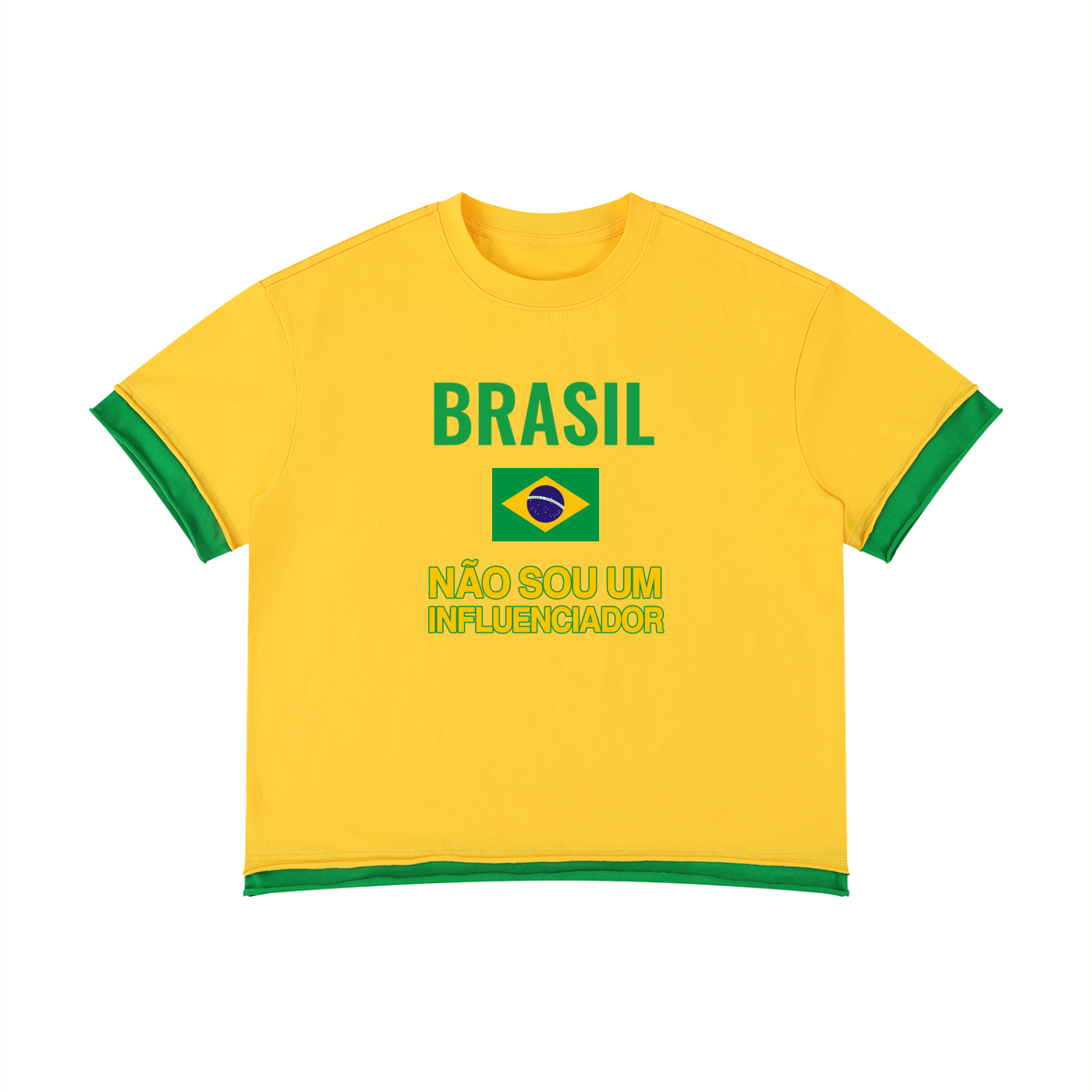 Brasil Boxy Color Block T-Shirt