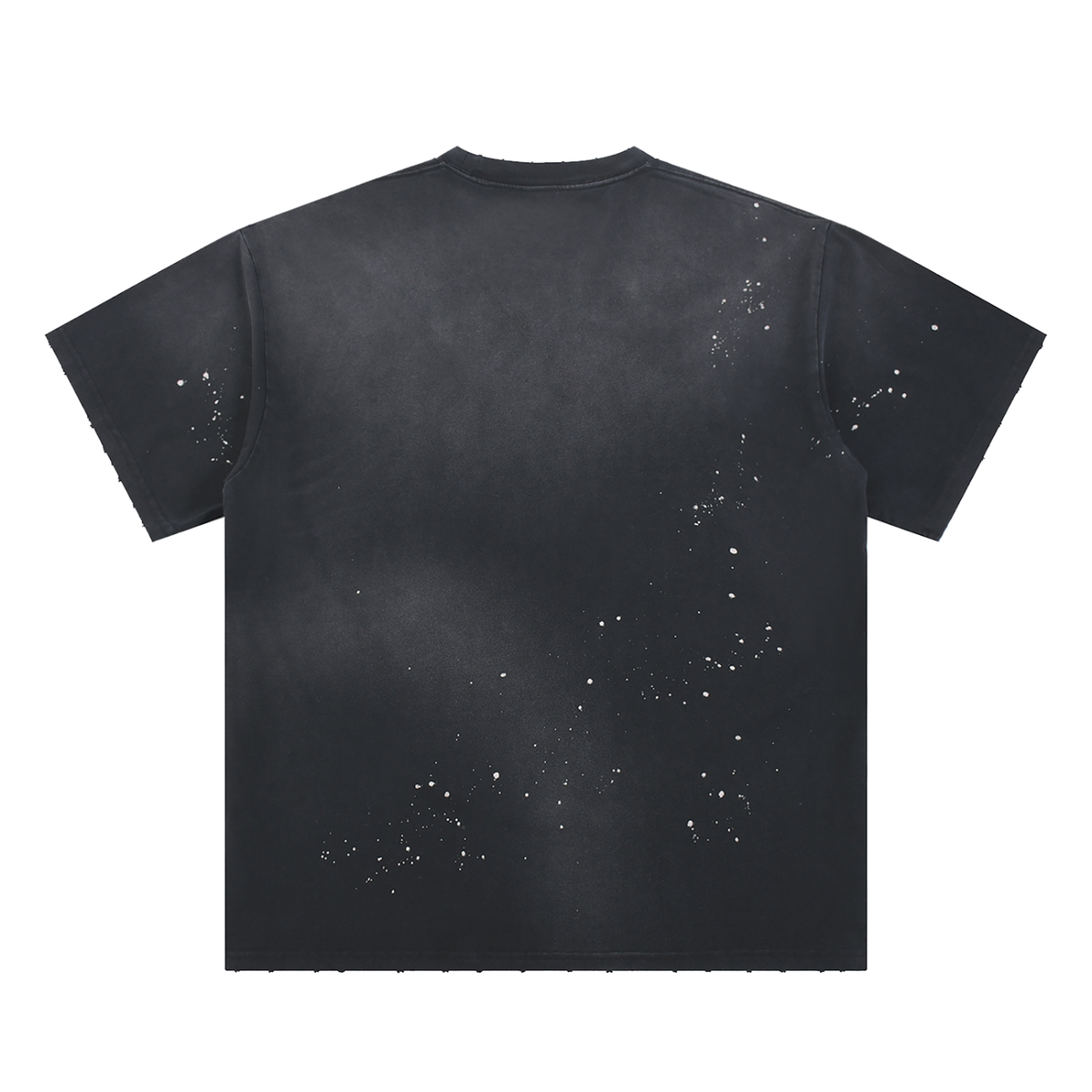 The Weight of the World Paint Splatter Black Tee